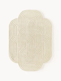 Alfombra de lana texturizada Koli