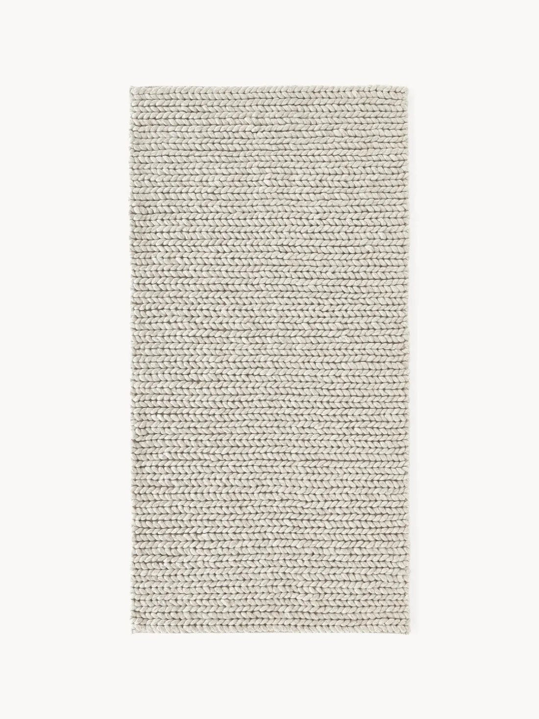 Alfombra de lana trenzada Bruna