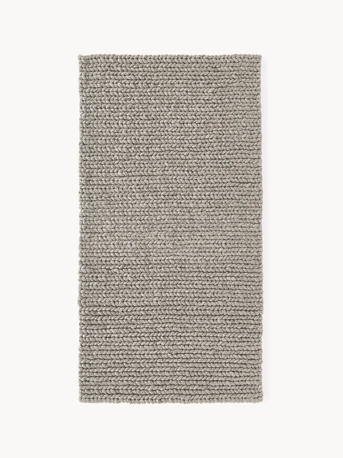 Alfombra de lana trenzada Bruna