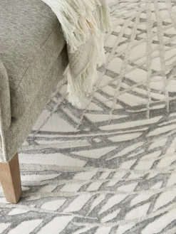 Alfombra de pelo corto con relieves Rustic Texture