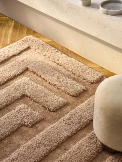 Alfombra de pelo largo texturizada Genève