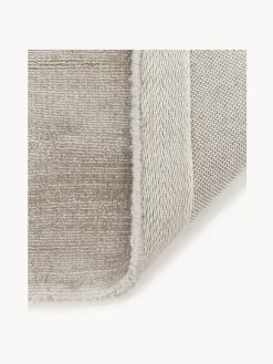 Alfombra de viscosa tejida a mano Jane