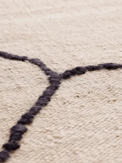 Alfombra de yute tejida a mano Gesso