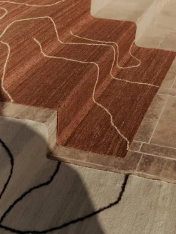 Alfombra de yute tejida a mano Gesso