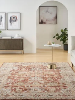 Alfombra estampada de pelo corto Sahar