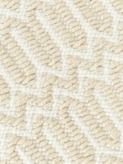 Alfombra exterior artesanal con estampado geométrico Rune