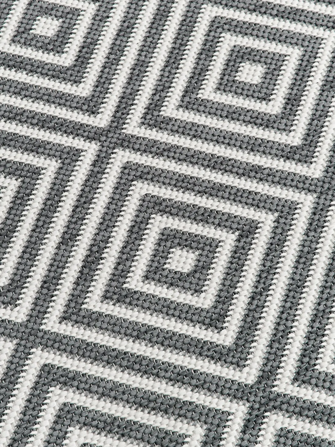 Alfombra exterior reversible redonda en rombos Reddy