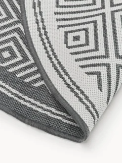 Alfombra exterior reversible redonda en rombos Reddy
