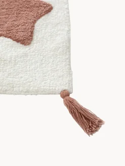 Alfombra infantil artesanal de algodón Estrellas, lavable