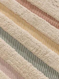 Alfombra infantil artesanal de algodón Lia