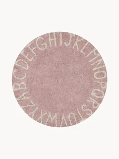 Alfombra infantil redonda con letras de diseño ABC