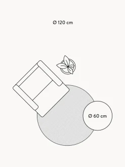 Alfombra infantil redonda texturizada con borlas Momo