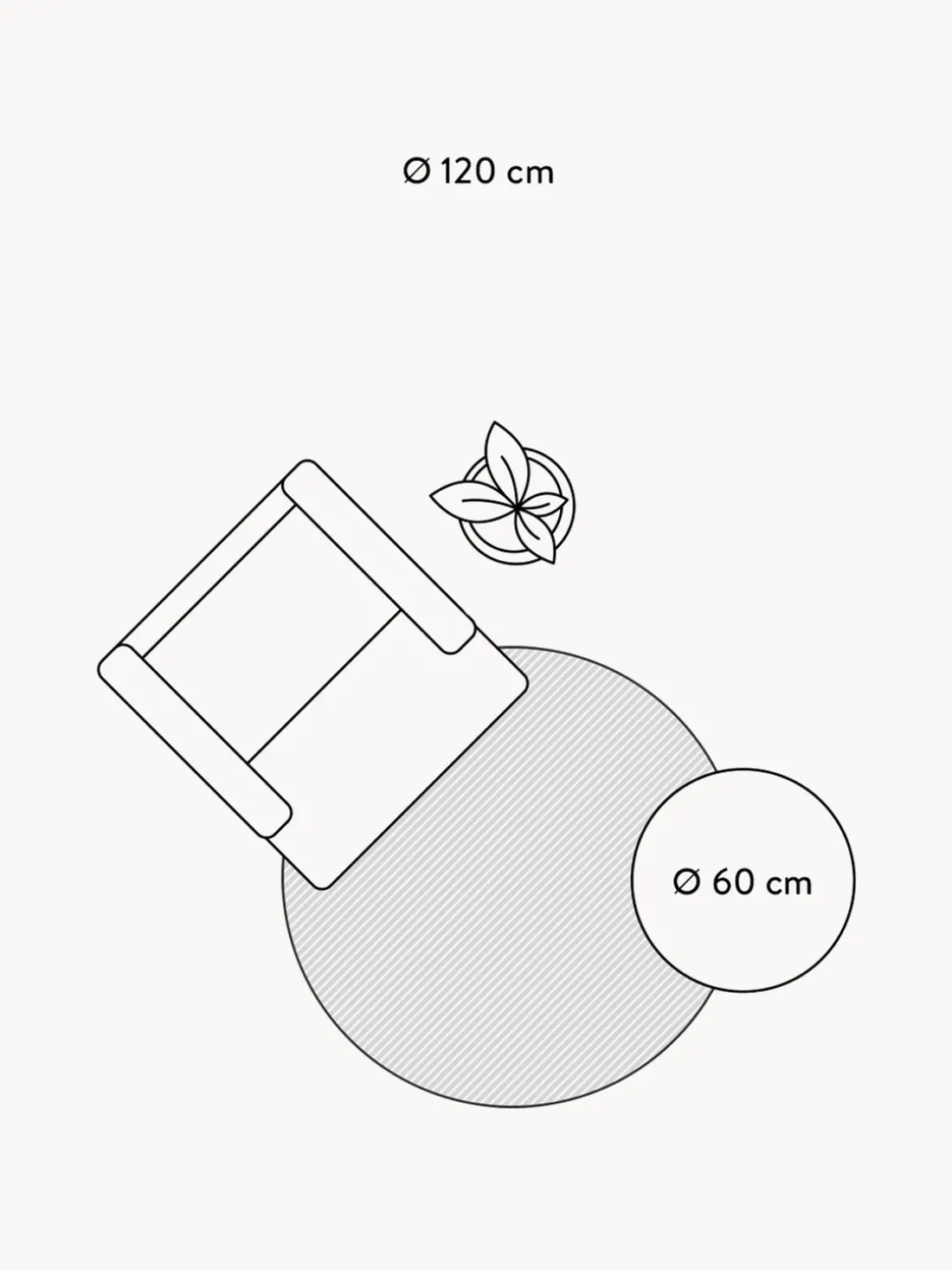 Alfombra infantil redonda texturizada con borlas Momo