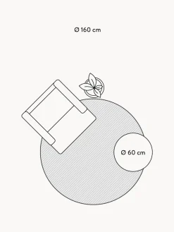 Alfombra infantil redonda artesanal de yute Pippa