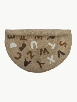 Alfombra infantil redonda de yute Dinne