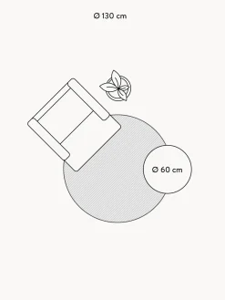 Alfombra infantil redonda de yute Dinne