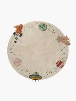 Alfombra infantil redonda lavable Interstellar Journey