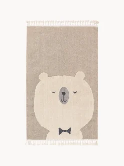 Alfombra infantil texturizada con borlas Momo