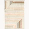 Alfombra kilim artesanal con flecos Calais