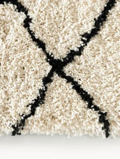 Alfombra mullida corredor artesanal de pelo largo Naima