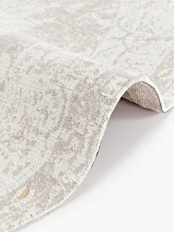 Alfombra redonda artesanal de chenilla Neapel