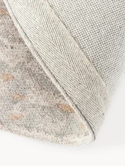 Alfombra redonda artesanal de chenilla Loire