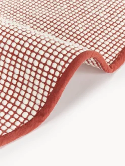 Alfombra redonda artesanal de lana Amaro