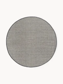 Alfombra redonda artesanal de lana Amaro