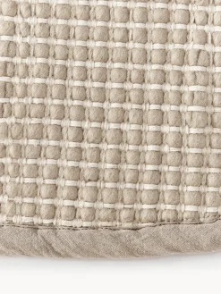 Alfombra redonda artesanal de lana Amaro