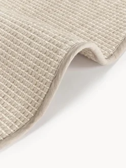 Alfombra redonda artesanal de lana Amaro