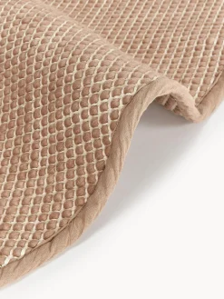 Alfombra redonda artesanal de lana Amaro