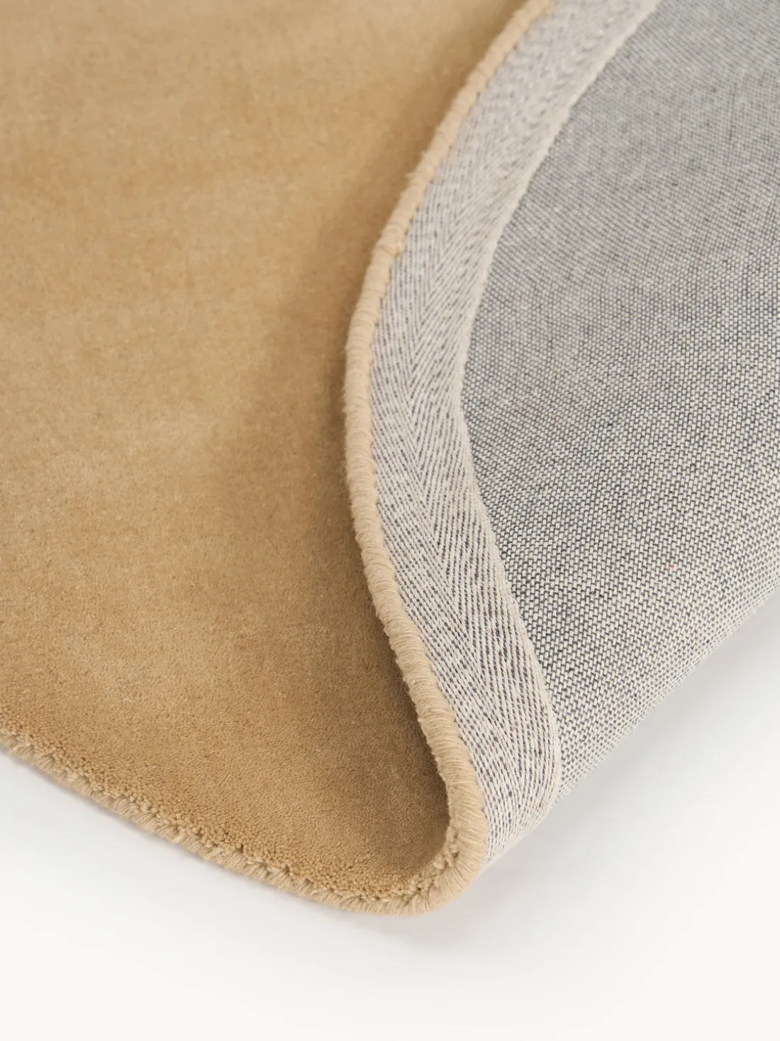 Alfombra redonda artesanal de lana Zayne