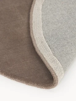 Alfombra redonda artesanal de lana Zayne