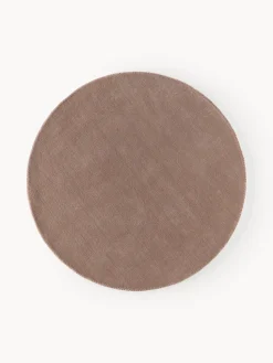 Alfombra redonda artesanal de lana Zayne