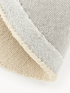 Alfombra redonda de algodón artesanal Lora