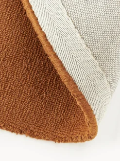 Alfombra redonda de algodón artesanal Lora