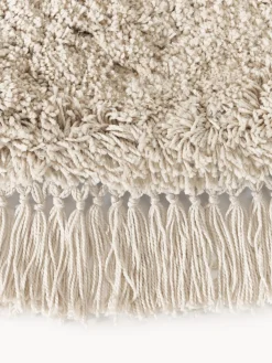 Alfombra redonda de pelo largo con flecos Dreamy