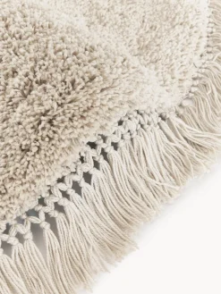 Alfombra redonda de pelo largo con flecos Dreamy