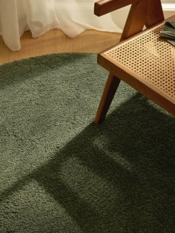 Alfombra redonda de pelo largo Leighton