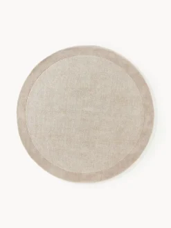 Alfombra redonda de pelo corto Kari