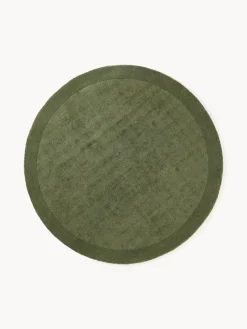 Alfombra redonda de pelo corto Kari