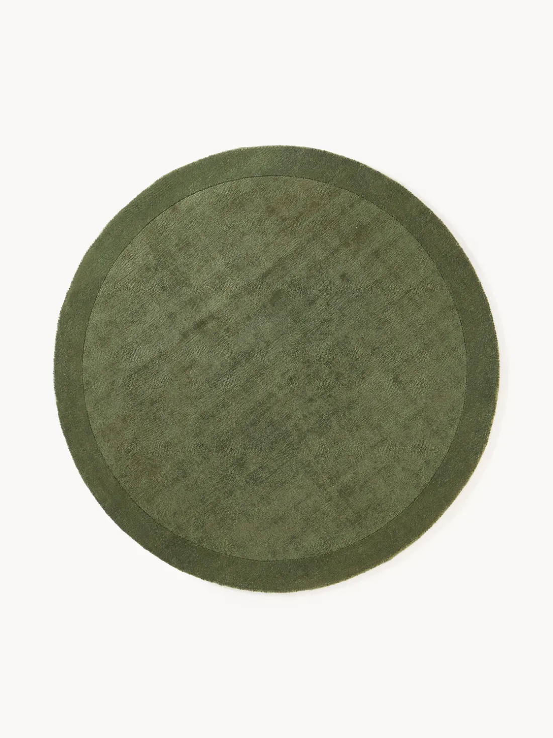 Alfombra redonda de pelo corto Kari