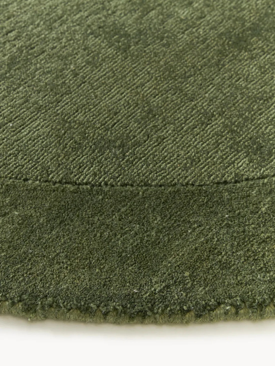 Alfombra redonda de pelo corto Kari