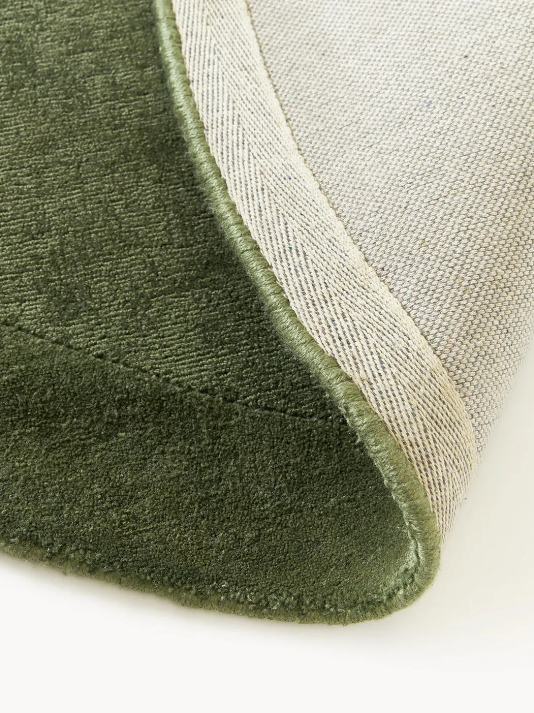 Alfombra redonda de pelo corto Kari