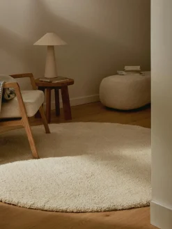 Alfombra redonda de pelo largo Leighton