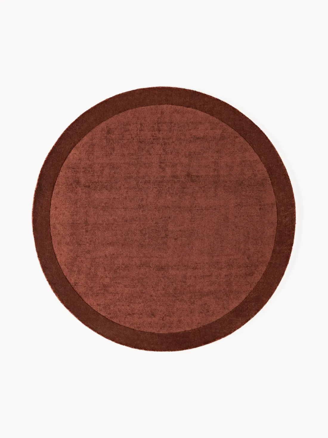Alfombra redonda de pelo corto Kari