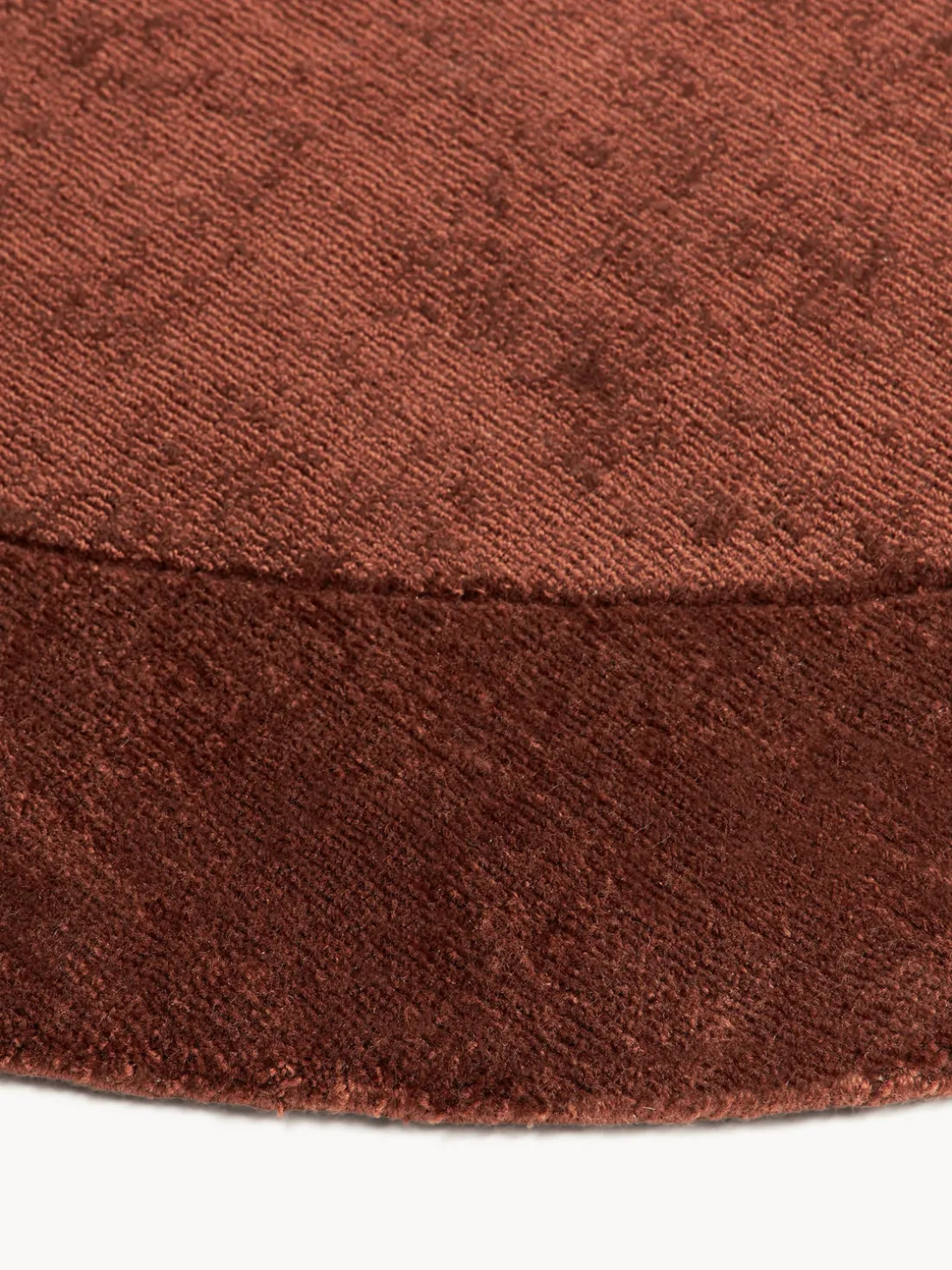 Alfombra redonda de pelo corto Kari