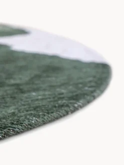 Alfombra redonda de pelo corto Lagoon