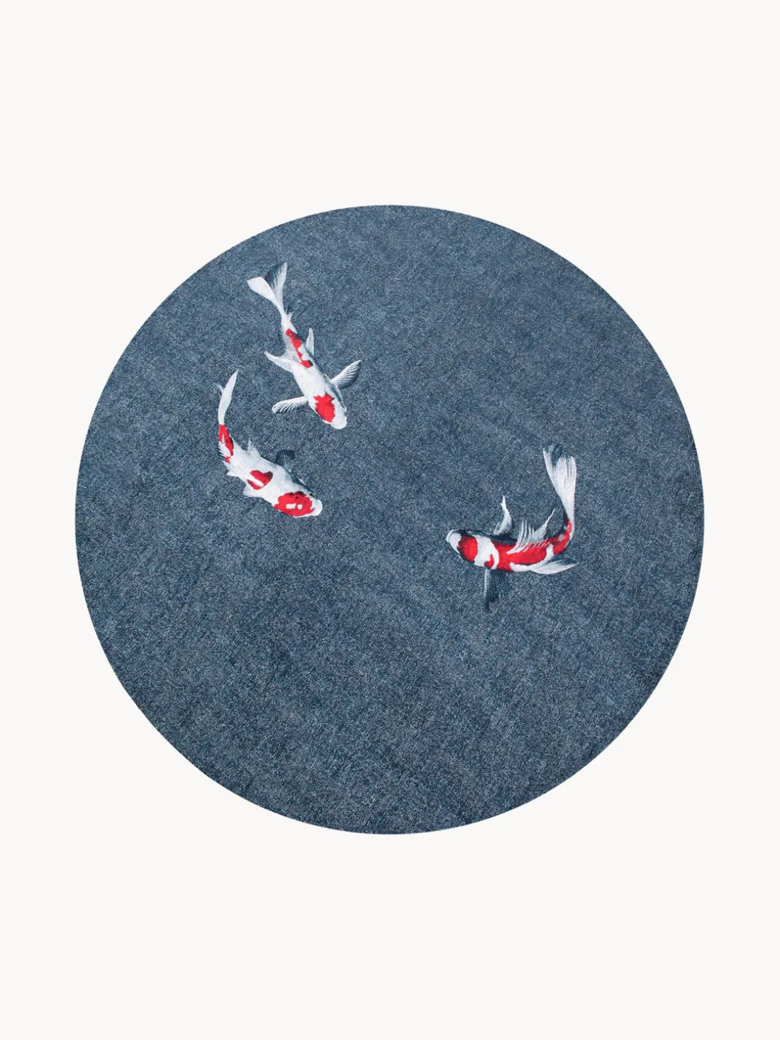 Alfombra redonda de pelo corto Pop