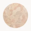 Alfombra redonda de tejido plano Coral